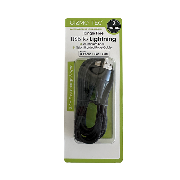 USB to Lightning Cable (Apple Certified) – Black