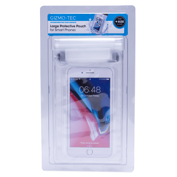 Large Smartphone Protective Pouch – White